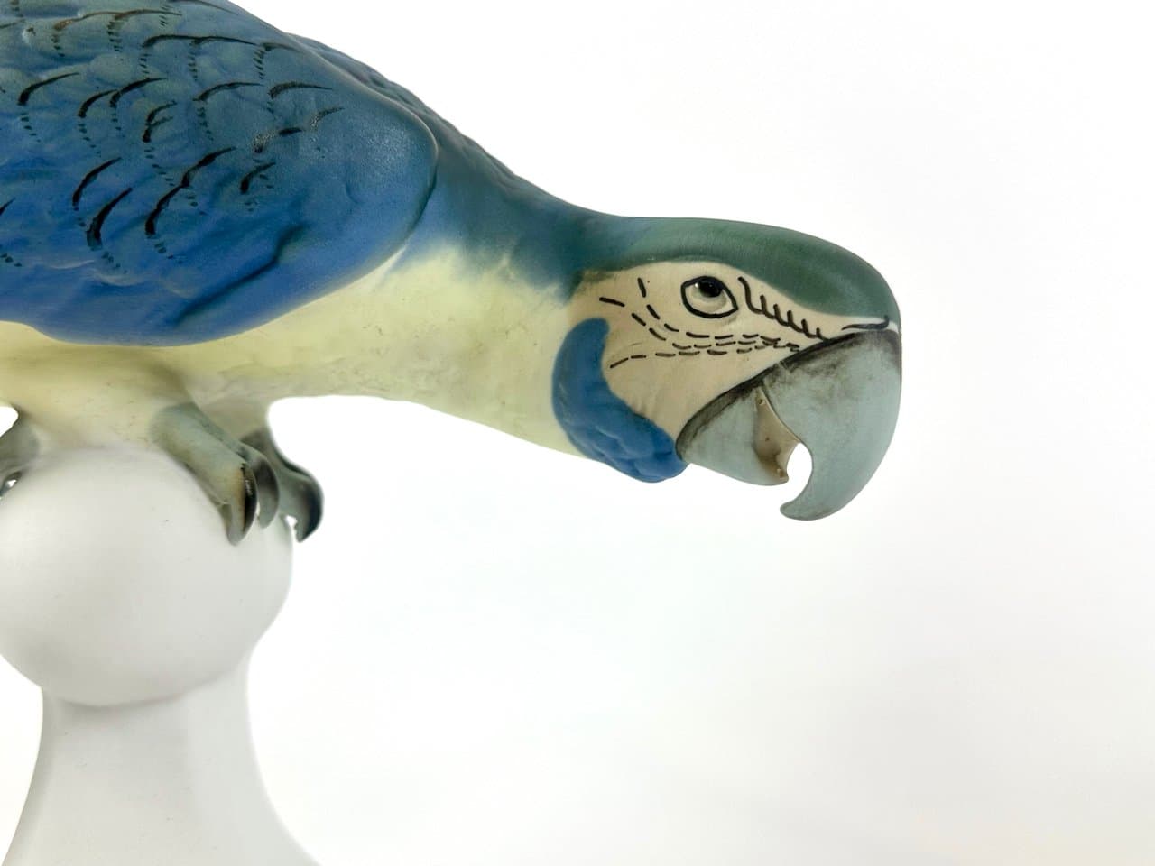 Figurka papuga, turkus, porcelana, Royal Dux Bohemia, Czechosłowacja, lata 60. - 149977