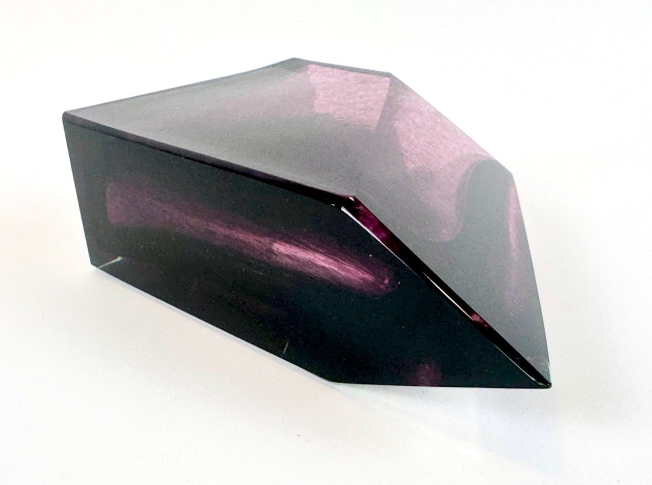 Wazon Bohemian, fioletowy, kryształ, Czechy, lata 60. - 150036