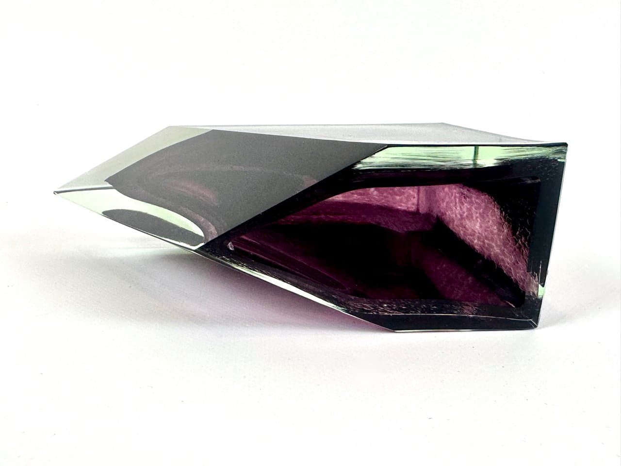 Wazon Bohemian, fioletowy, kryształ, Czechy, lata 60. - 150035