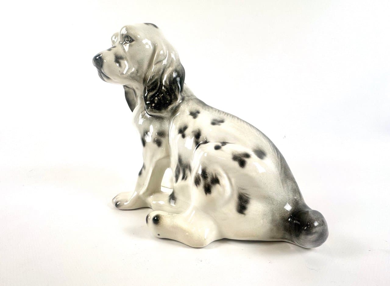 Figurka szczeniaka, kość słoniowa, porcelana, lata 60. - 150207