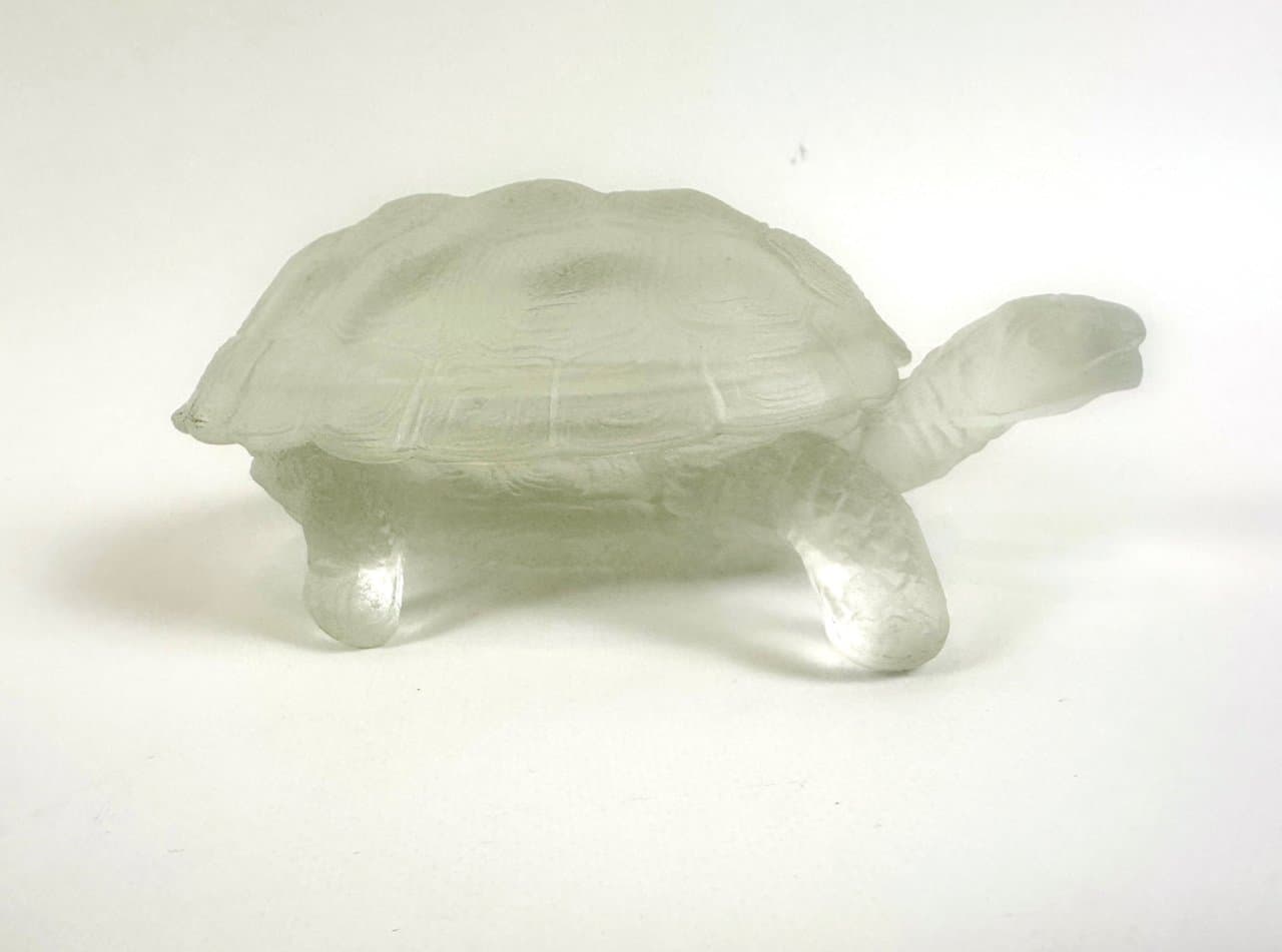 Szkatułka na biżuterię, transparentny kryształ szkło, Czechy, lata 60. - 150220