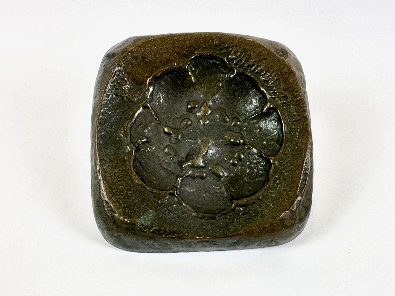 Uchwyt drzwiowy Alpana, brutalizm, brązowy, brąz, Niemcy, lata 70. - 150297