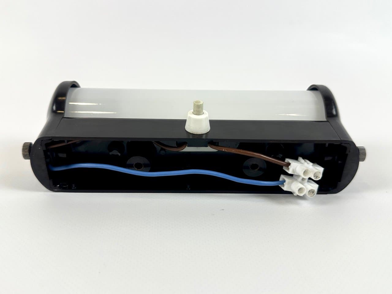 Lampa ścienna Bauhaus, czarny bakelit, szkło, Czechy, lata 30. - 150309