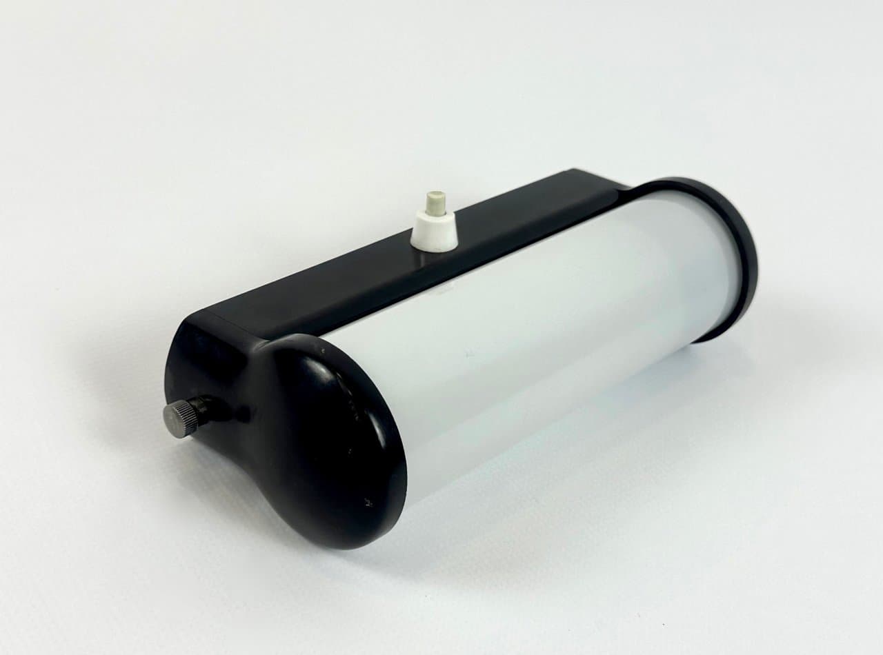 Lampa ścienna Bauhaus, czarny bakelit, szkło, Czechy, lata 30. - 150306