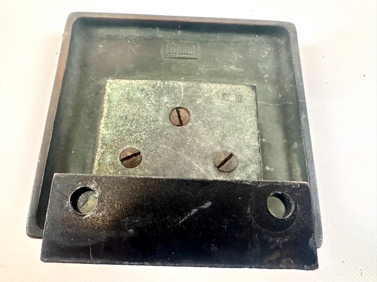 Klamka drzwiowa Alpana, brutalistyczna, brąz złoty, Niemcy, lata 70. - 150328