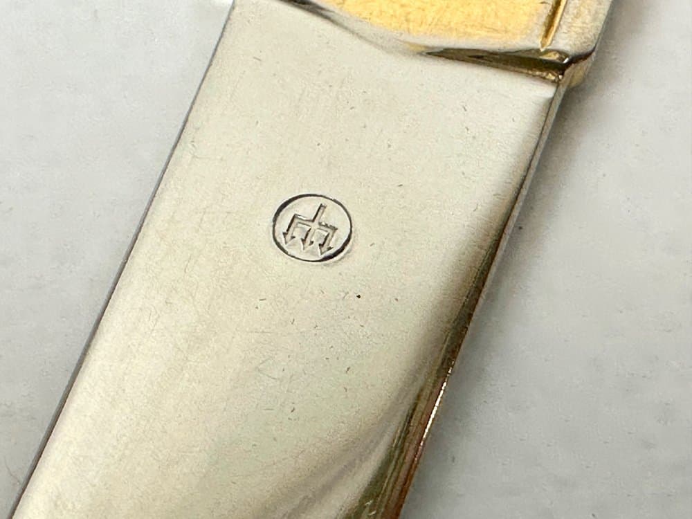 Zestaw biurowy, skóra bordowa, stal, złocenie, Ed. Wüsthof Solingen, Niemcy, lata 60. - 150401