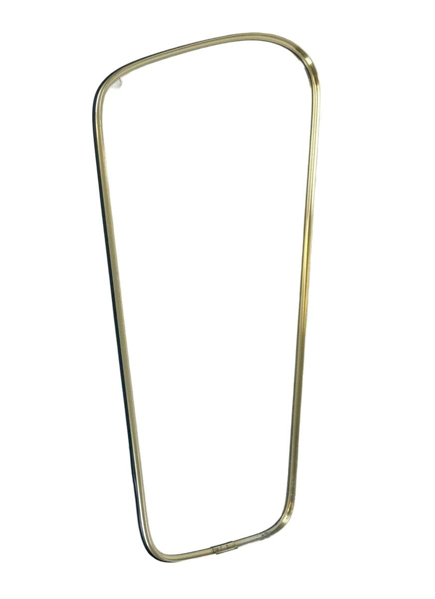 Wall mirror, golden aluminum, Germany, 1970s - 148315