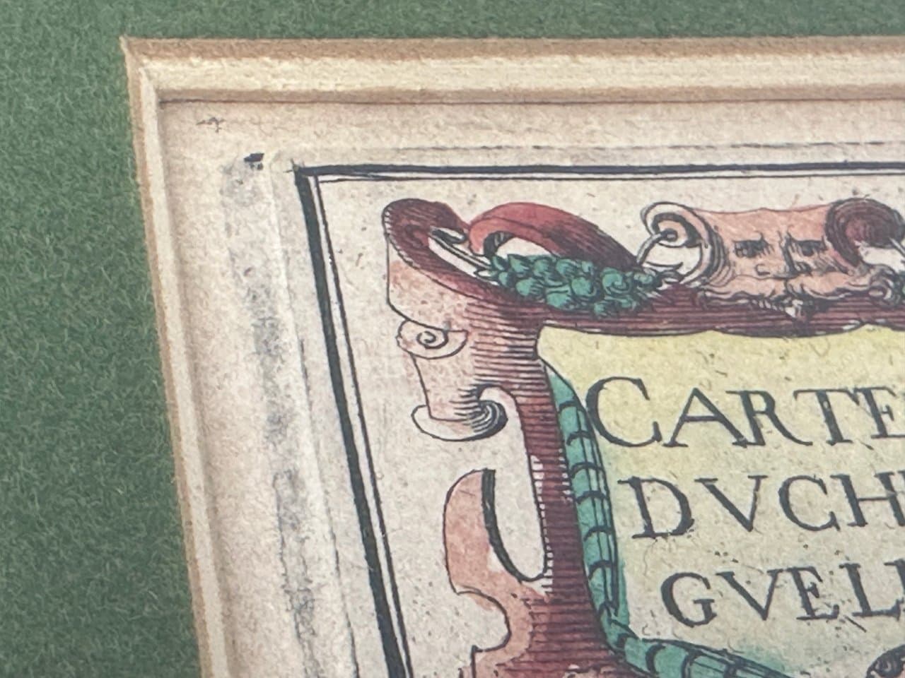 Mapa Gueldria, miedzioryt kolorowany, aut. C. Tassin, Francja, 1633 - 150437