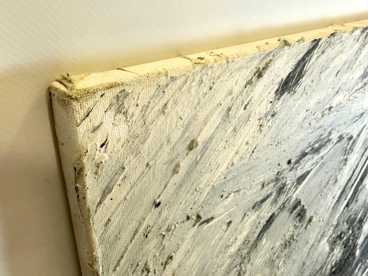 Painting West Mountain, blue grey white, by H. Westergaard, Denmark, 2014 - 150450