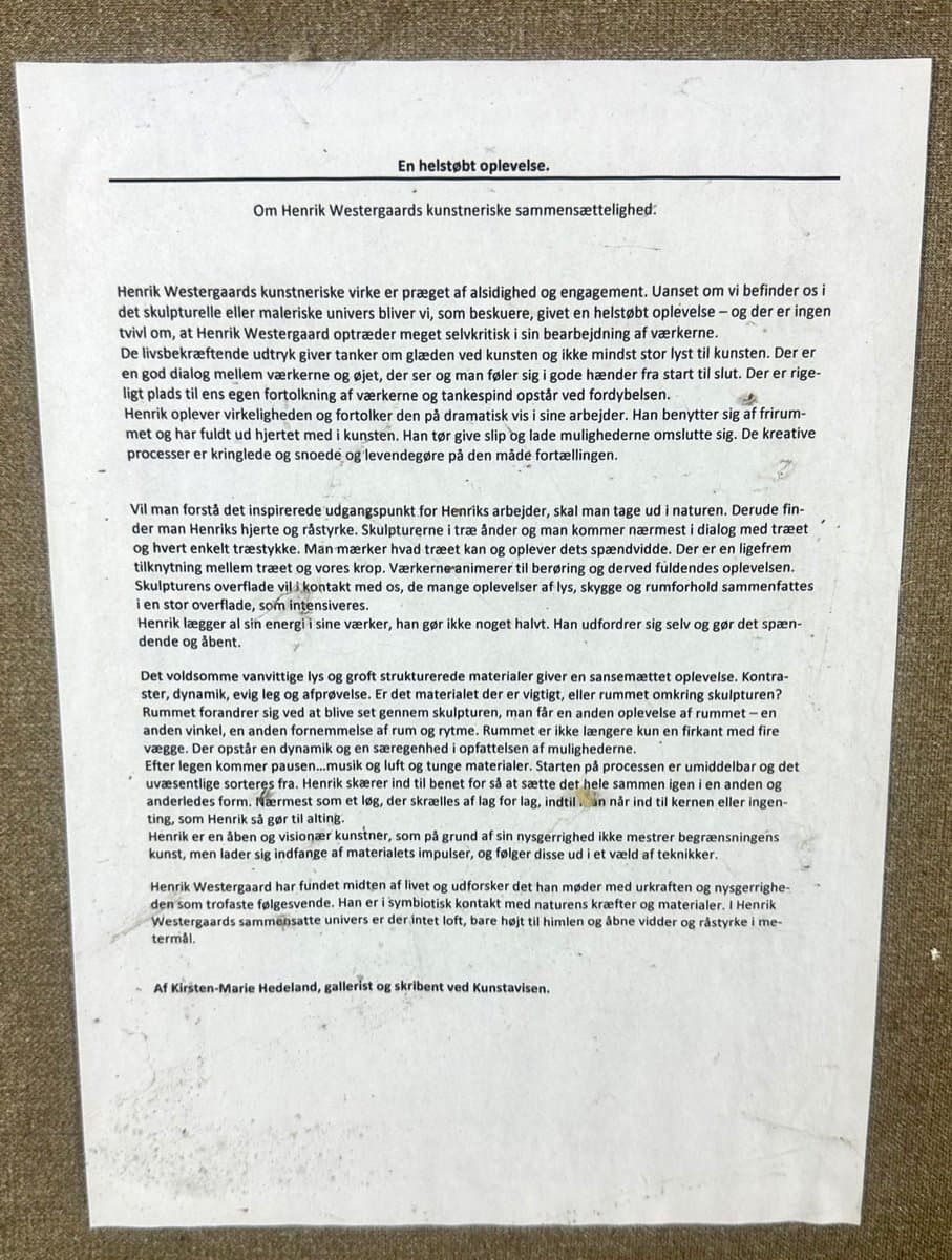 Painting West Mountain, blue grey white, by H. Westergaard, Denmark, 2014 - 150454