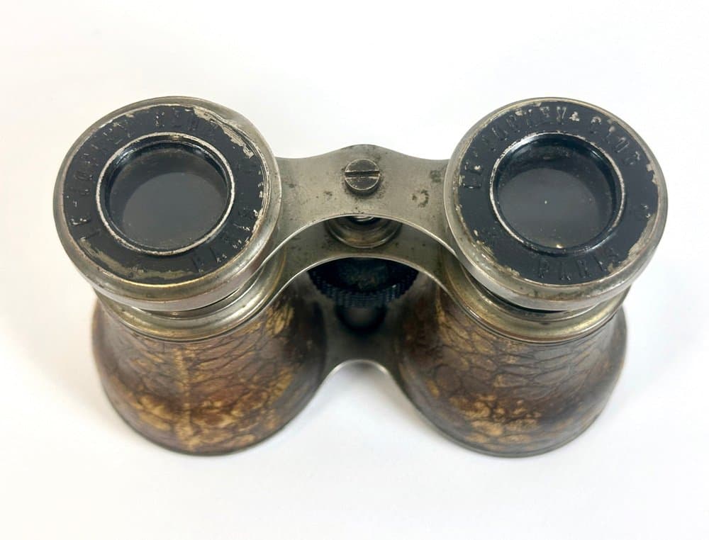 Lornetka Le Jockey Club, brązowy, skóra, mosiądz, Francja, XIX w. - 150470