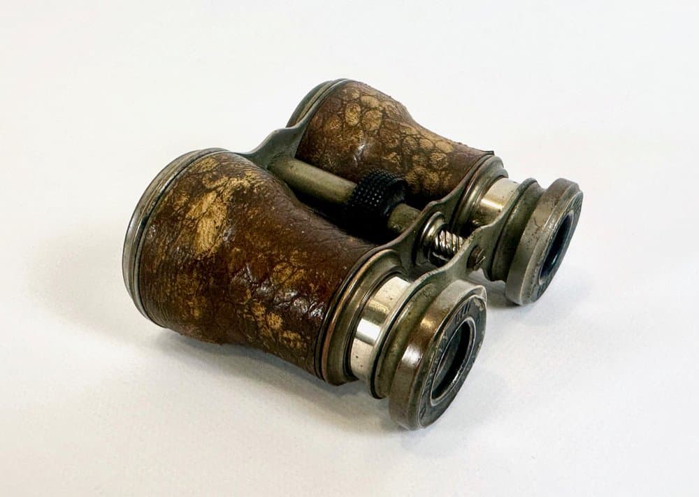 Lornetka Le Jockey Club, brązowy, skóra, mosiądz, Francja, XIX w. - 150464