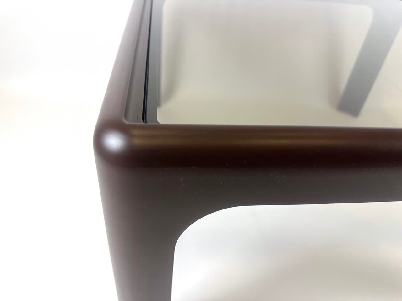 Coffee Table Space Age, brown, smoked glass, plastic, Germany, 1960s. - 150510