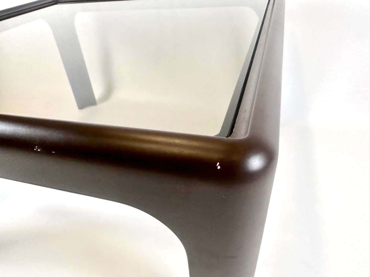 Coffee Table Space Age, brown, smoked glass, plastic, Germany, 1960s. - 150509