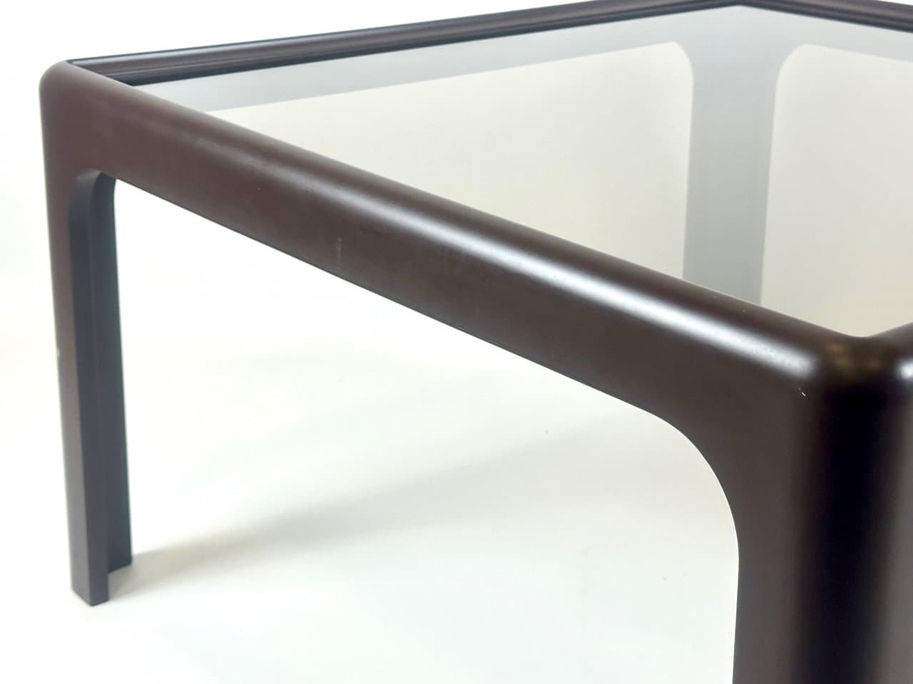 Coffee Table Space Age, brown, smoked glass, plastic, Germany, 1960s. - 150508