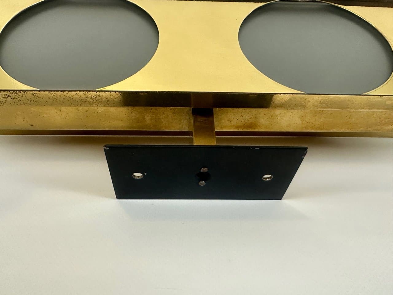 Lampa ścienna Art déco, mosiądz złoty, lata 30. - 150611