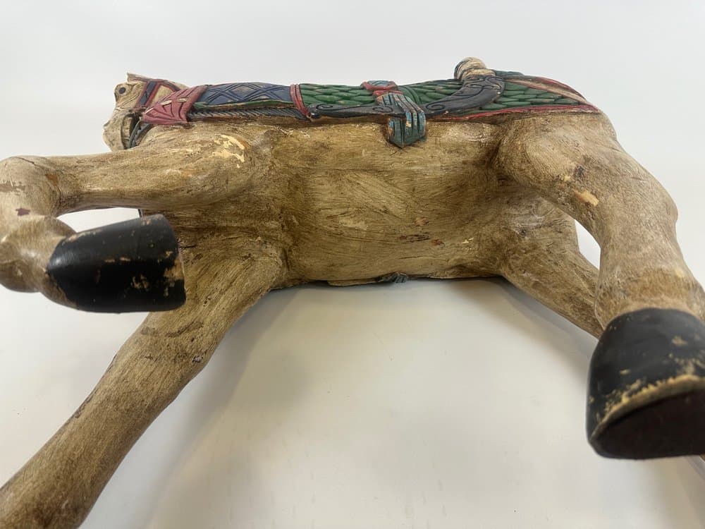 Figura konia, ręcznie malowana, drewno, Niemcy, XIX w. - 150630