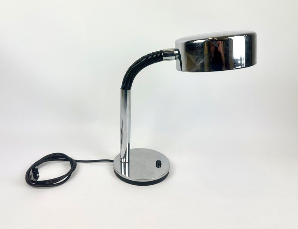 Desk Lamp Bauhaus, silver steel, Germany, 1960s - 150728