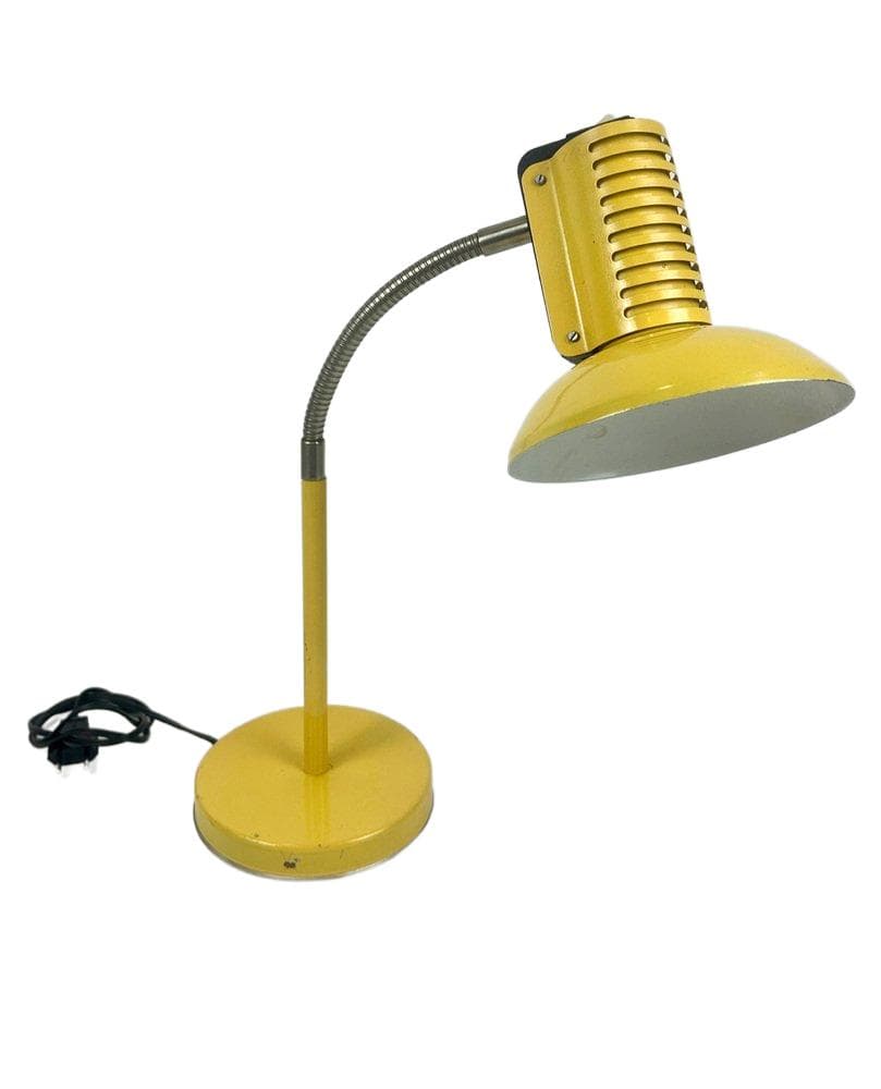 Desk lamp, yellow, metal, by T. Rudkiewicz, Polam, Poland, 1980s. - 148353