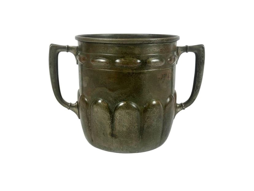 Wine cooler, grey metal, Neo-Classical, early 20th c.