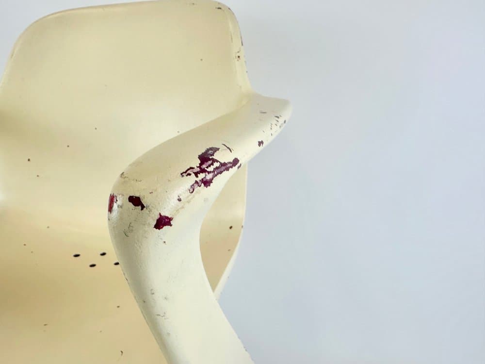 Krzesło Z, kość słoniowa, proj. E. Moeckl, Niemcy, lata 60. - 150844