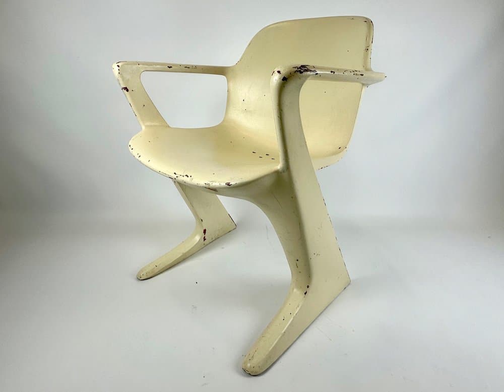 Krzesło Z, kość słoniowa, proj. E. Moeckl, Niemcy, lata 60. - 150838