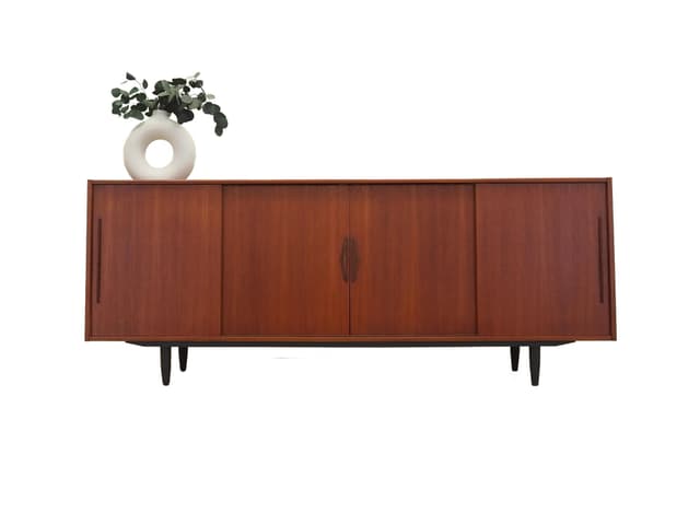 Sideboard, orange teak, Denmark, 1970s - DIMENSION
