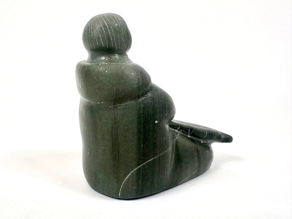 Rzeźba inuicka kobieta, szary, Kanada, lata 60. - 150903