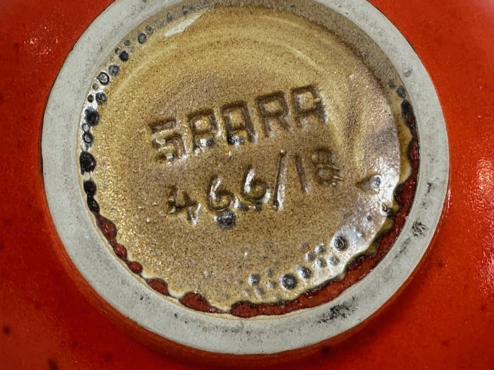 Dzbanek Model 466/18 Fat Lava, pomarańczowy, ceramika, Niemcy, lata 60. - 150906