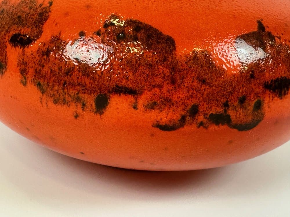 Dzbanek Model 466/18 Fat Lava, pomarańczowy, ceramika, Niemcy, lata 60. - 150908