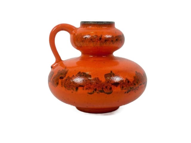 Dzbanek Model 466/18 Fat Lava, pomarańczowy, ceramika, Niemcy, lata 60. - WYMIARY