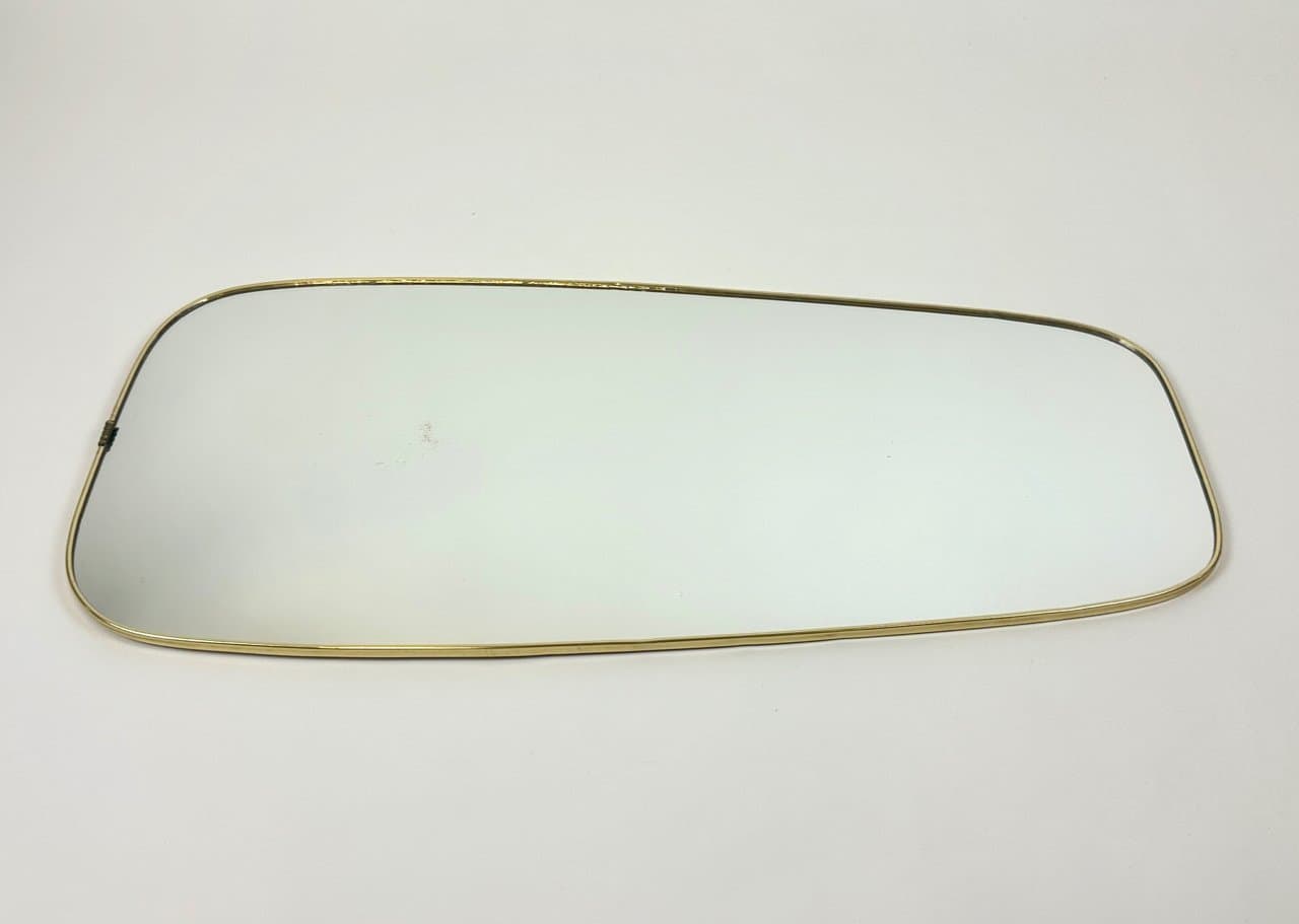 Wall Mirror, golden aluminum, Germany, 1970s - 150918