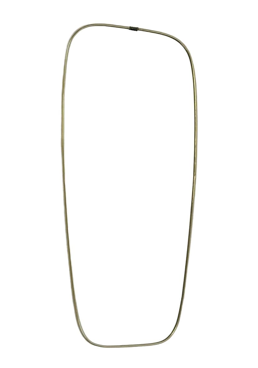 Wall Mirror, golden aluminum, Germany, 1970s