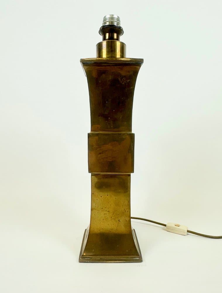 Table lamp, golden brass, Germany, 1970s. - 150937