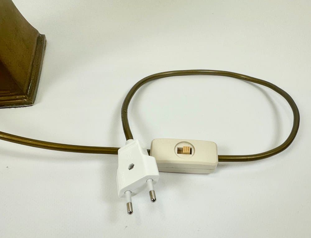 Table lamp, golden brass, Germany, 1970s. - 150943