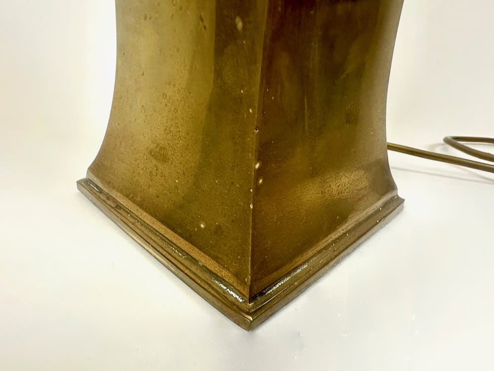 Table lamp, golden brass, Germany, 1970s. - 150939