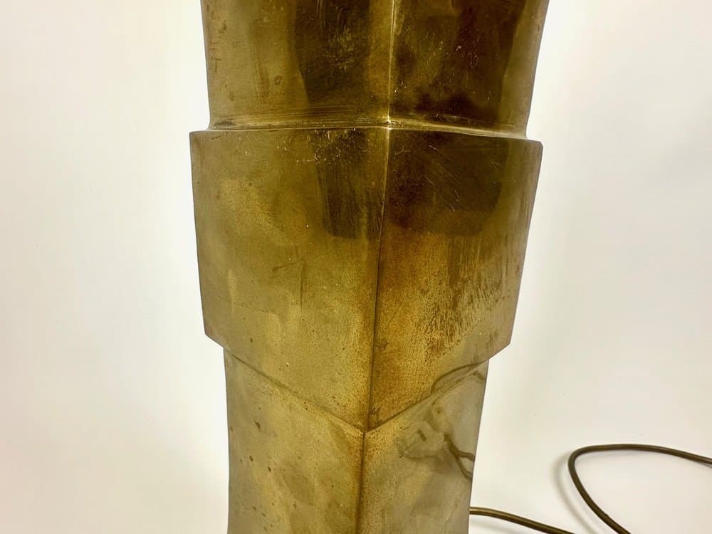 Table lamp, golden brass, Germany, 1970s. - 150940