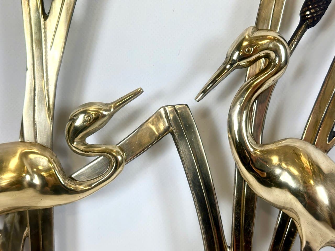 Rzeźba ścienna, mosiądz złoty, lata 60. - 150957