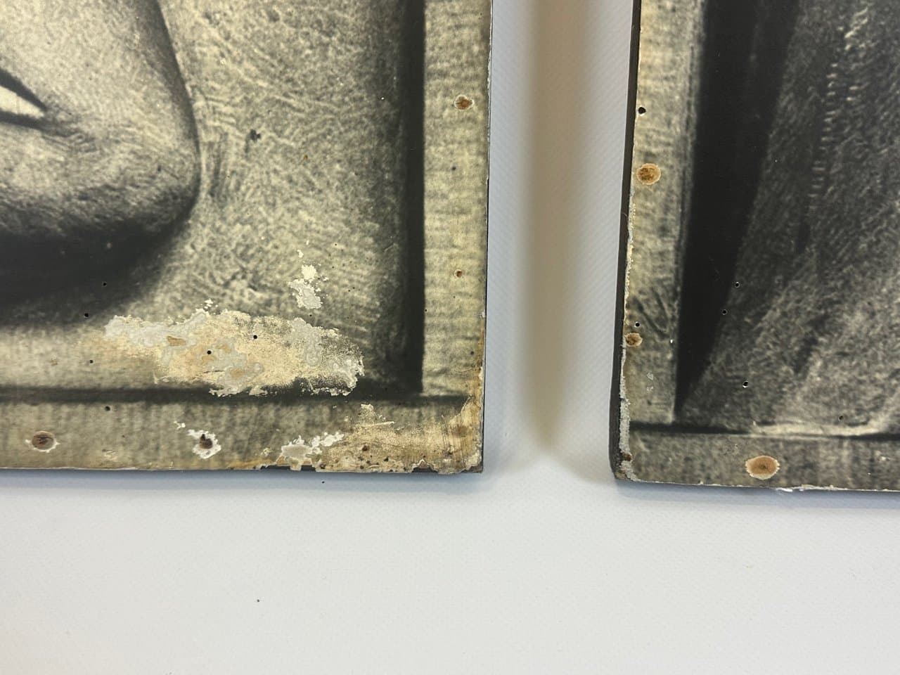 Komplet trzech plansz Droga Krzyżowa Brutalist, czarny, kość słoniowa, papier, sklejka, Niemcy, lata 60. - 150992