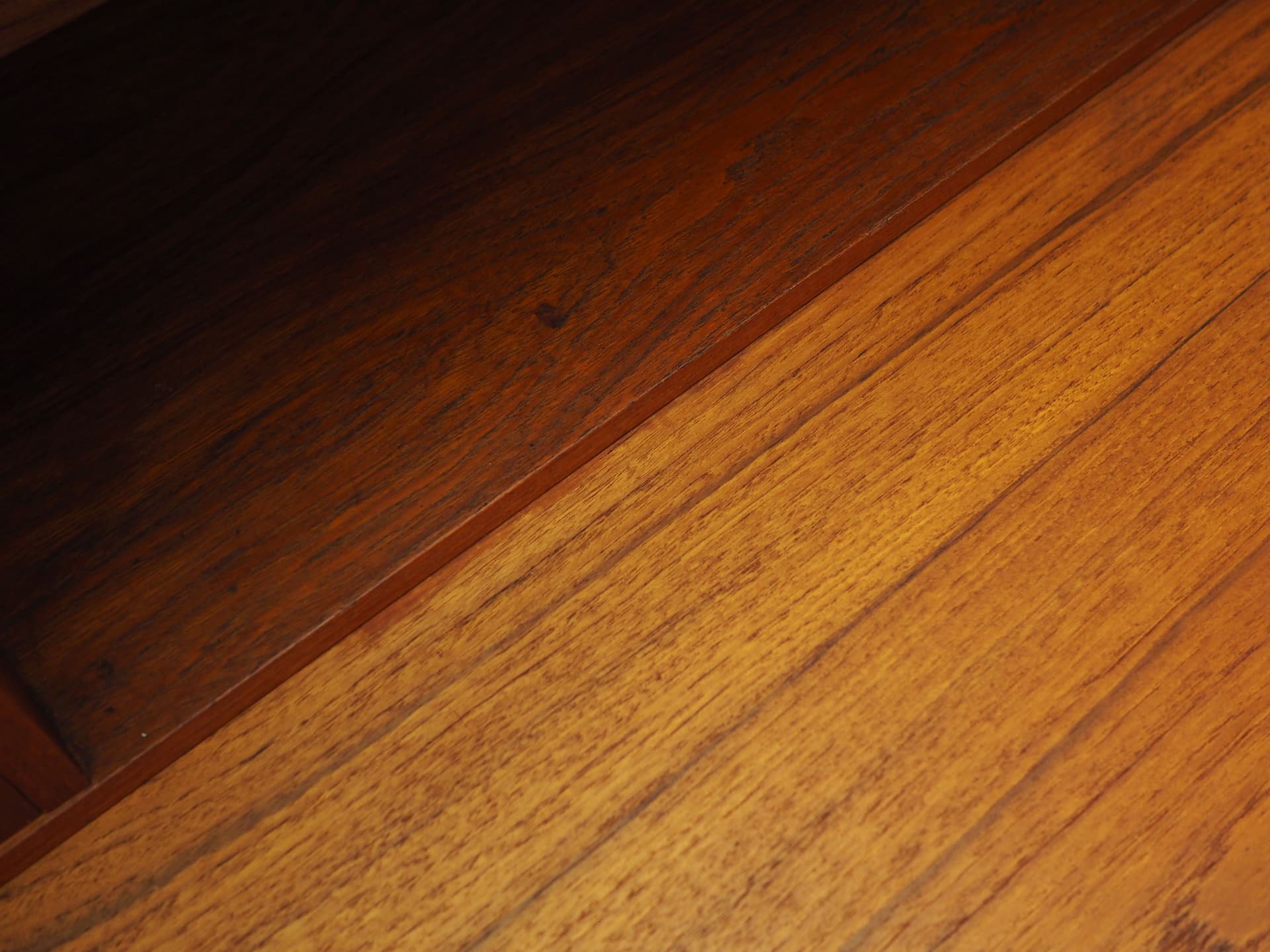 Secretary Desk, brown teak, Denmark, 1970s - 76358