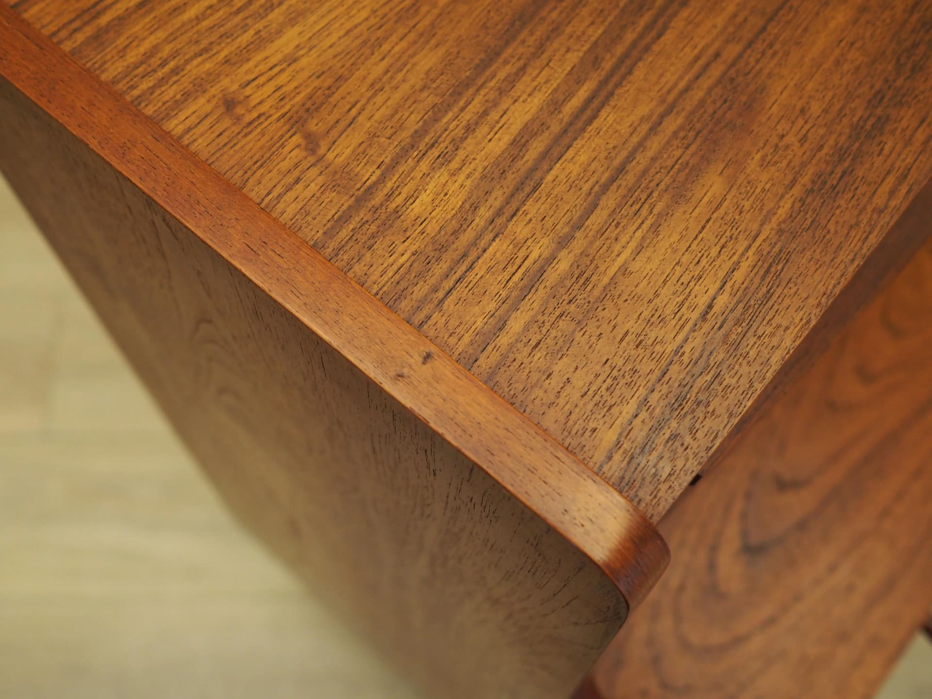 Secretary Desk, brown teak, Denmark, 1970s - 9376
