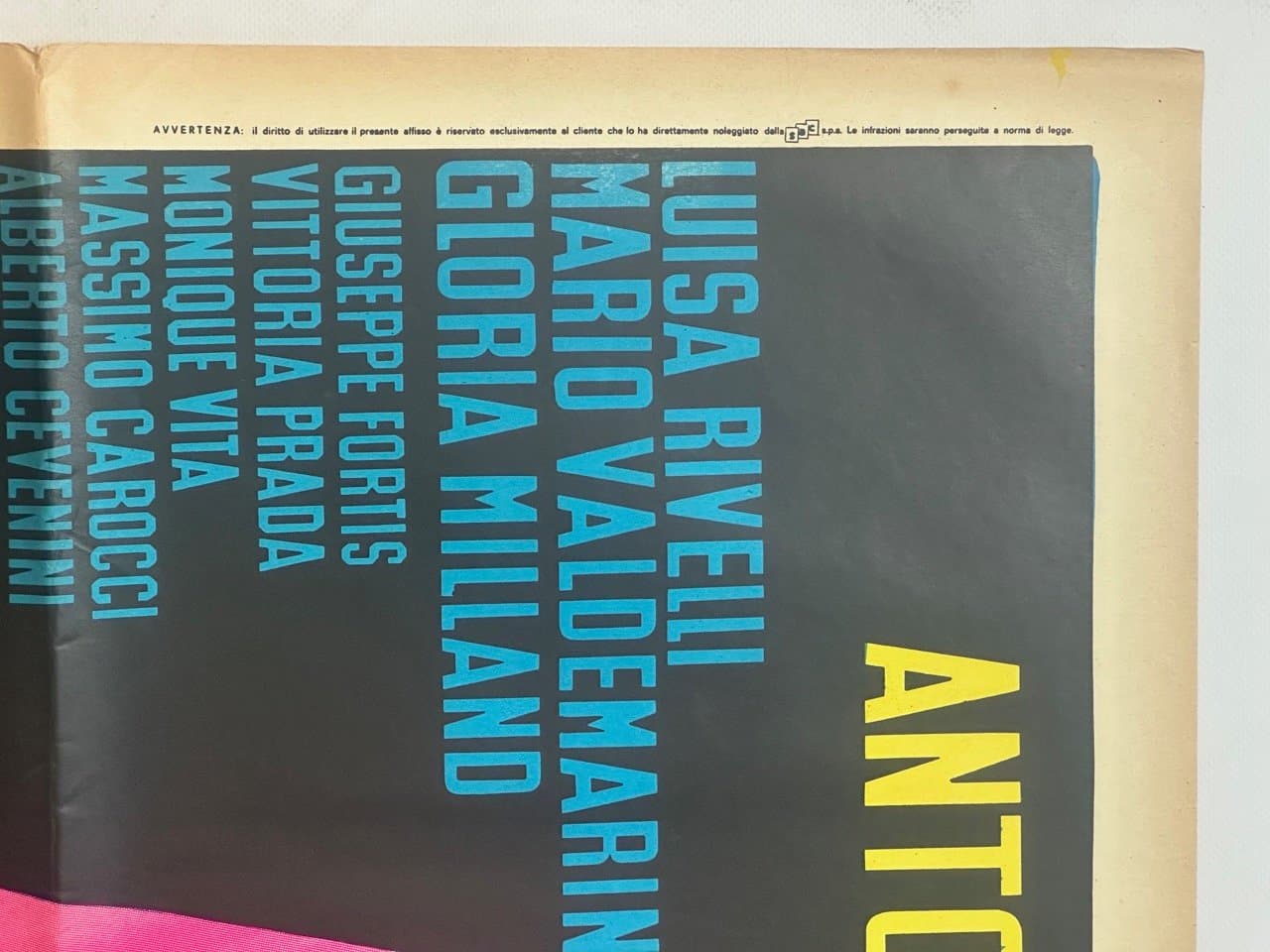 Plakat filmowy Crime in the Mirror, 140x100 cm, multikolor, papier, Włochy, lata 60. - 151037