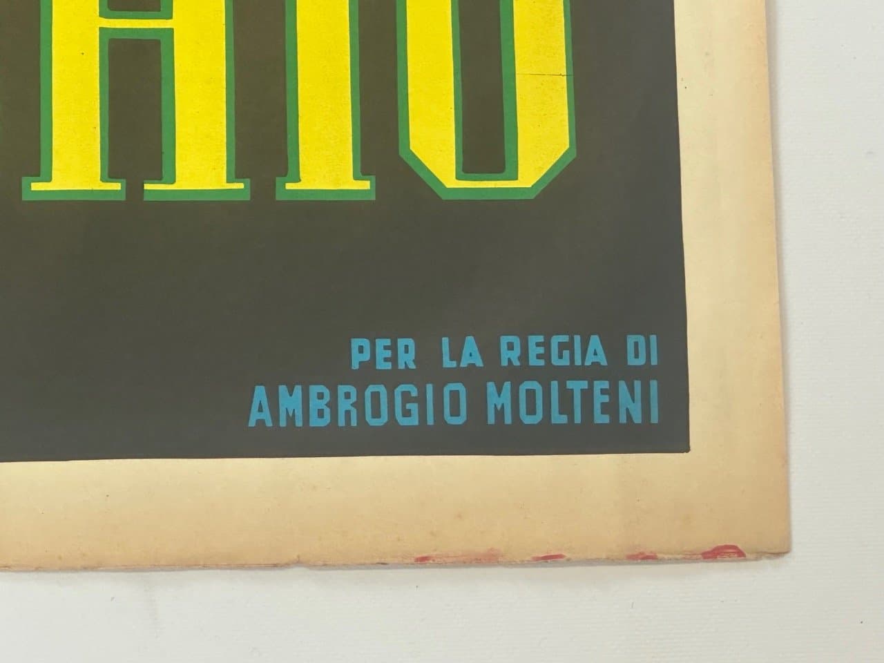 Plakat filmowy Crime in the Mirror, 140x100 cm, multikolor, papier, Włochy, lata 60. - 151038