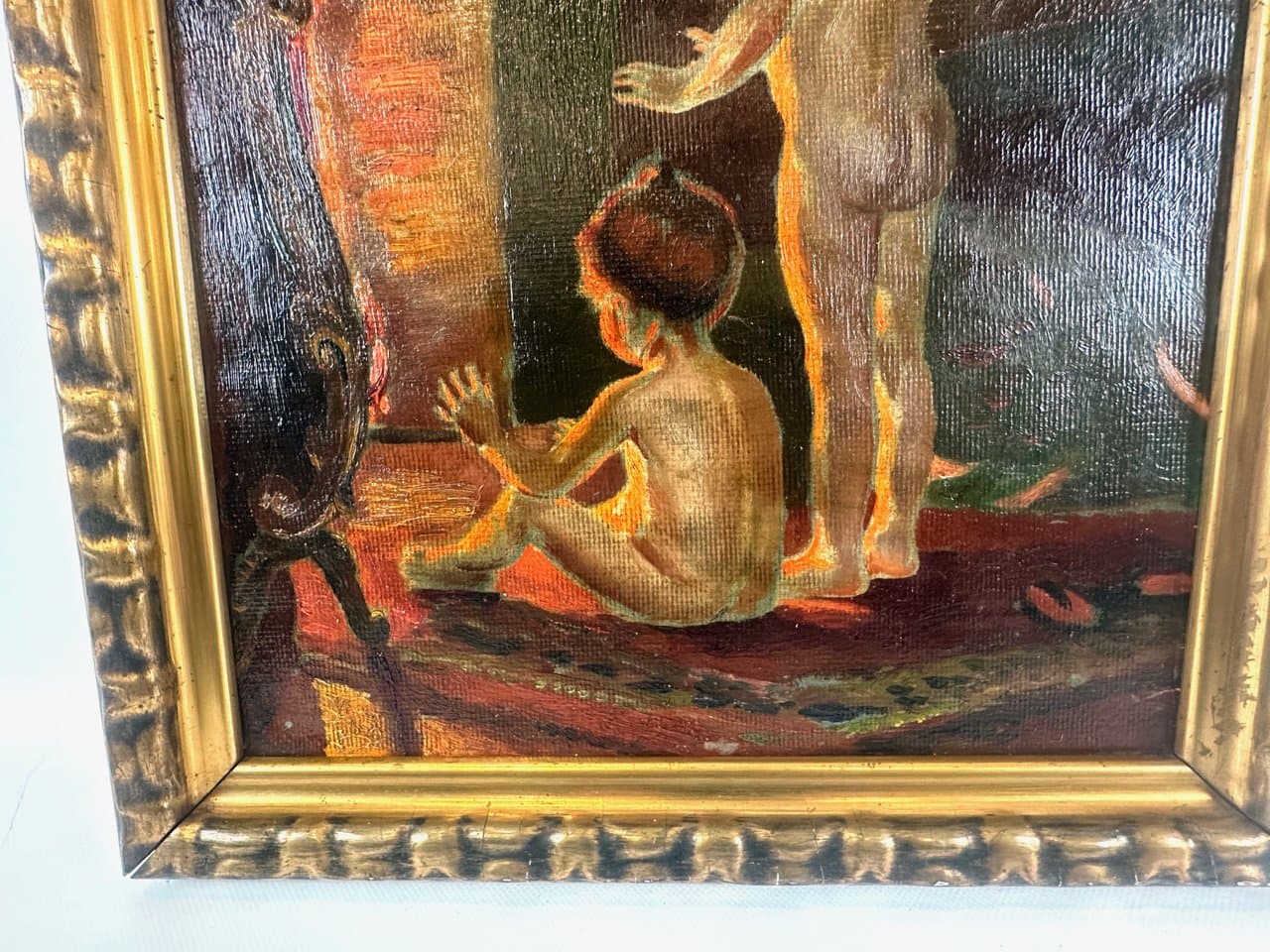 Painting After the Bath, after Paul Peel, multicolor, oil on canvas, early 20th c. - 151077