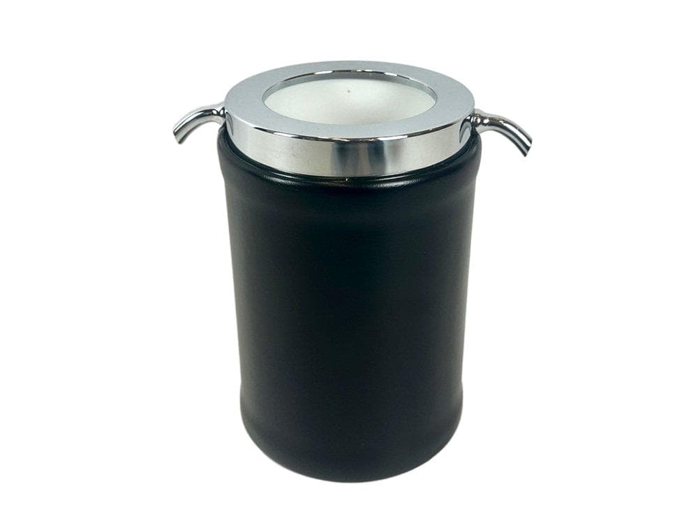 Wine cooler, black, eco-leather, plastic, chrome steel, Freddotherm, Switzerland, 1970s. - 148394