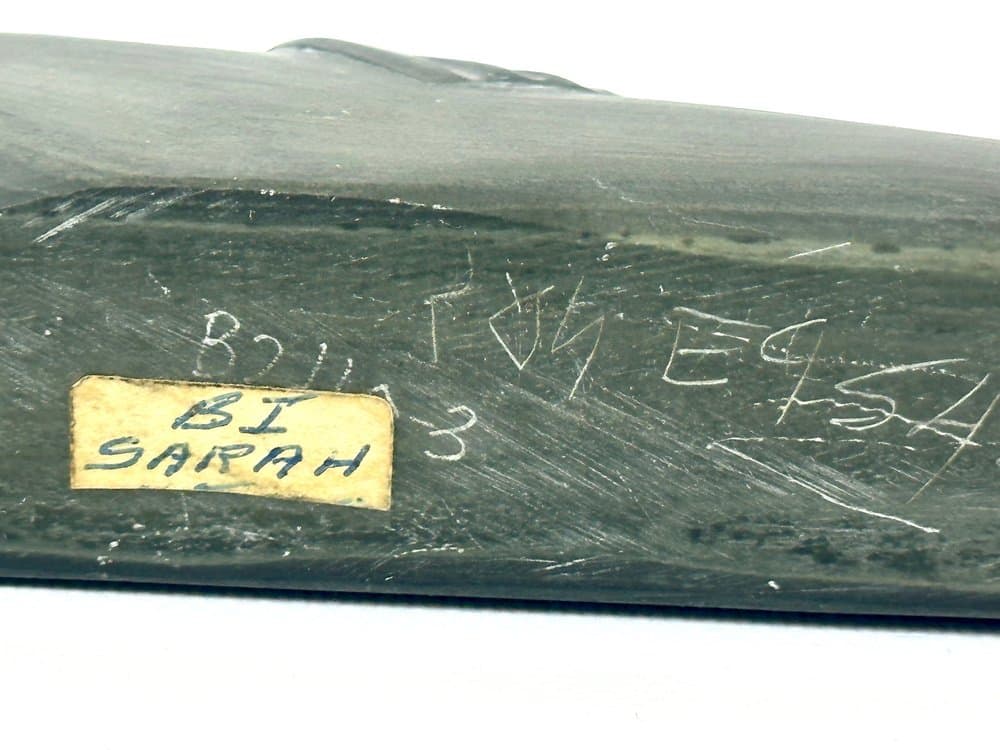 Rzeźba foki, mydłowiec srebrny, art. S. Meeko Nastapoka, Kanada, lata 50. - 151110