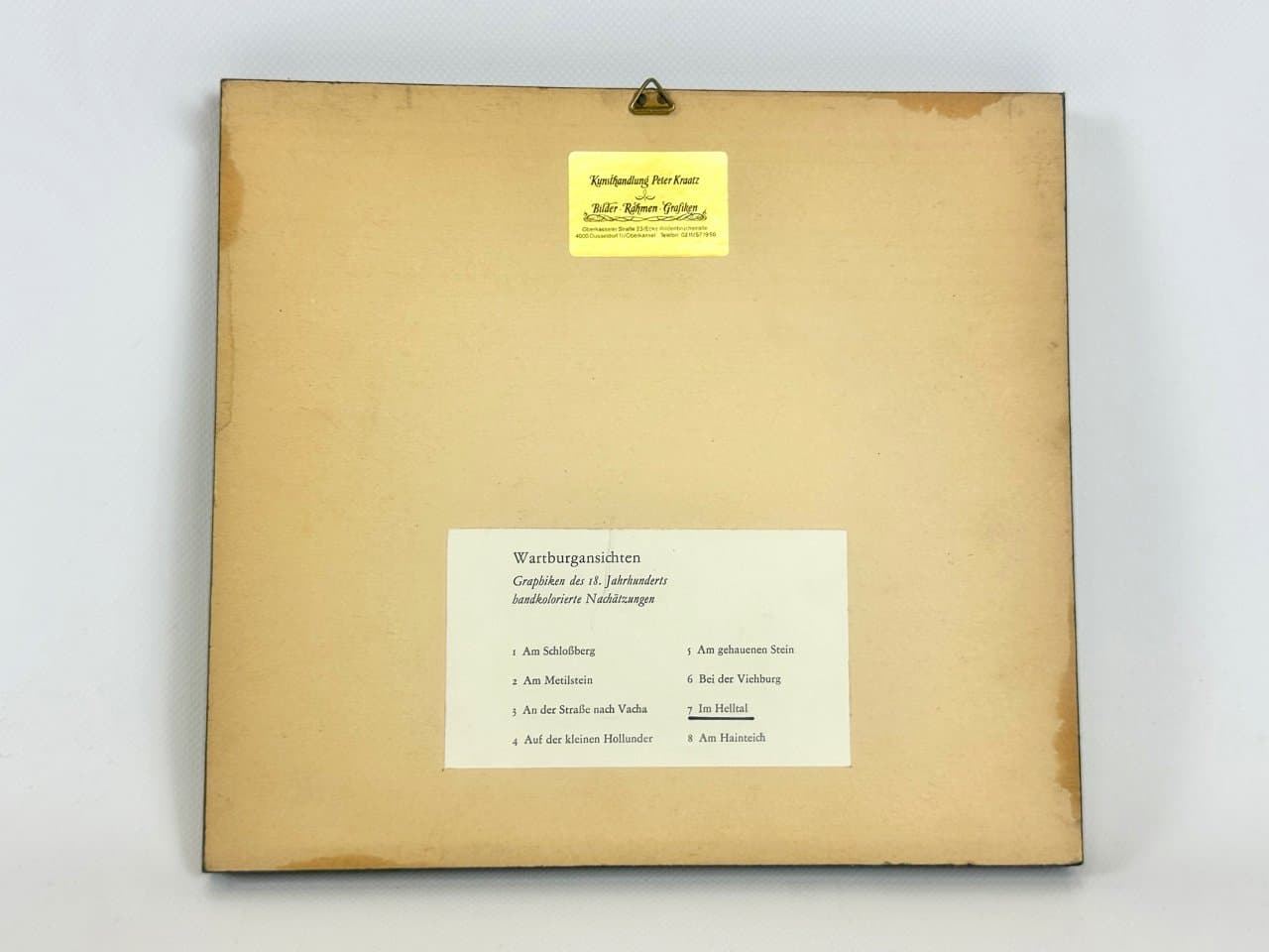 Etching Todenwarth, Im Helltal, multicolor, by K. Horny after C. Wolff, Germany, 19th c. - 151121