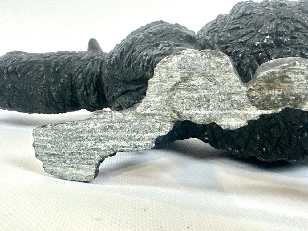 Figurka nosorożca Shona Art, czarny springstone, Zimbabwe, lata 70. - 151130