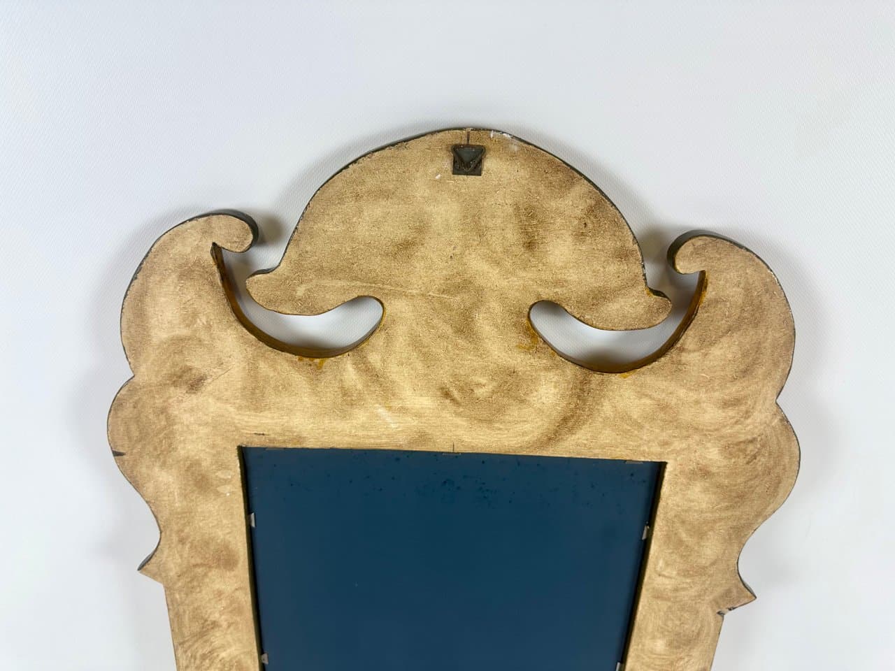 Lustro ścienne Folk Art, czerwony, szkło, drewno, Austria, lata 70. - 151227