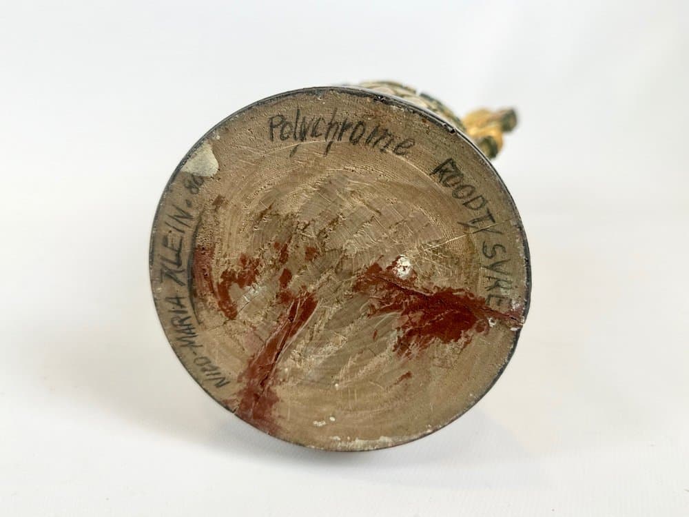 Para wazonów neoklasycystycznych, złoty, drewno, Luksemburg, lata 80. - 151271